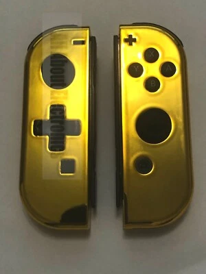 Nintendo Switch Custom Joy-Con Chrome Gold NES Joy Cons Controllers D-PAD option - Image 1 of 4