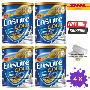4 X Abbott Ensure Gold Vanilla Milk Powder 800g for Middle-Age & Elderly - Picture 1 of 7
