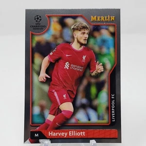 2021-22 Topps Merlin Chrome UEFA #122 Harvey Elliott - Liverpool FC - Picture 1 of 2