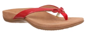 Vionic Bella Toe Post Red Patent Sandal Women's sizes 5-11/NEW!! - Picture 1 of 3