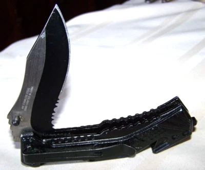 Pro-Tactical Folding Pocket Knife Survival Outdoor Camping Emergency Steel - Image 1 of 4