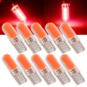 10Pcs T10 194 LED Bulb 501 921 W5W Led Red Interior Dome Map Lights Bulbs 12V - Picture 1 of 9