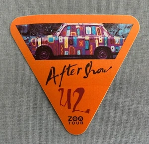 U2 1992 ZOO TV Tour Backstage Pass Orange After Show - Bild 1 von 2