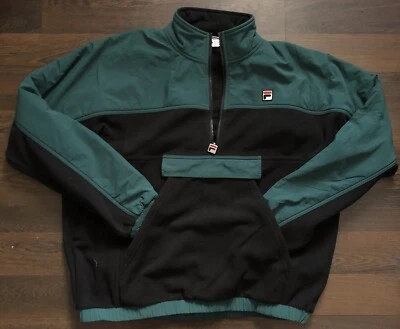 Fila Men's Erick 1/2 Zip Polar Fleece Pullover Blue White Size XL F21MH041 - Image 1 of 4