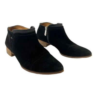 Botines Alberto Fermani para mujer talla 37 EE. UU. 7 negros gamuza Serafina punta punta Foto 1 de 4