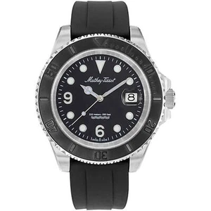Reloj para hombre Mathey Tissot diseño Mathy cuarzo esfera negra correa de goma H909AN - Imagen 1 de 1