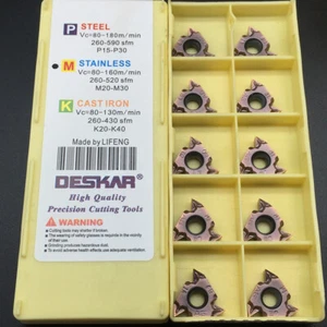 30 piezas 16IRM AG60 LF6018 insertos de rosca cuchillas de carburo giro interno 16IR - Imagen 1 de 5