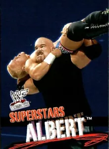 Tarjeta de lucha libre Fleer WWF Wrestlemania 2001 vintage #12 Albert - Imagen 1 de 2