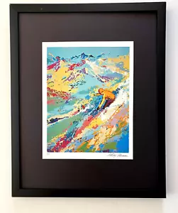 LeRoy Neiman " Down the Hill " Signed Pop Art Mounted and Framed! - Picture 1 of 3