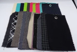 Verschiedene Stofffarbfelder für Handwerk Menge 20 Stck. "Gewebter Stoff 8 1/2""x 5" - Bild 1 von 3