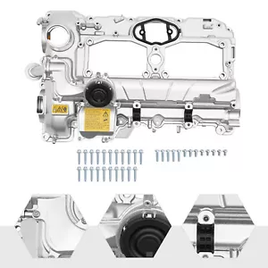Aluminum Valve Cover Kit For 2012-2018 BMW N20 320i 328i 528i X3 X5 X1 Z4 2.0L - Foto 1 di 12