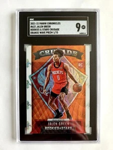 2021-22 PANINI CHRON R&S ORANGE PRIZM JALEN GREEN RC! 1/75! SGC 9! 1/1! FIRST! - Picture 1 of 3