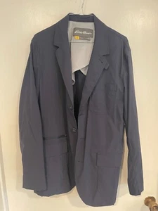 Eddie Bauer Travex Voyager Travel Blazer - Size 40 - Navy - Mens  - Picture 1 of 6