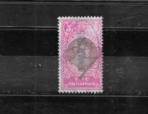 AUSTRALIA - NSW. 1909-1929. DUTY. 5/-. KING EDWARD. VERY FINE USED. AS PER SCAN - Picture 1 of 3