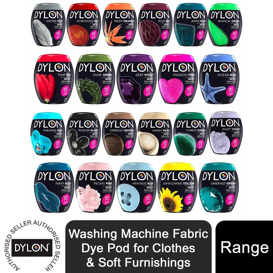 DYLON Washing Machine Fabric Dye Pod for Clothes & Soft Furnishings, 1pk of 350g - Image 1 of 4
