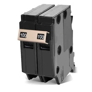 2100 2-Pole 100-Amp Circuit Breaker, 3/4Inch Plug-On Molded Case Circuit Breaker - Picture 1 of 6