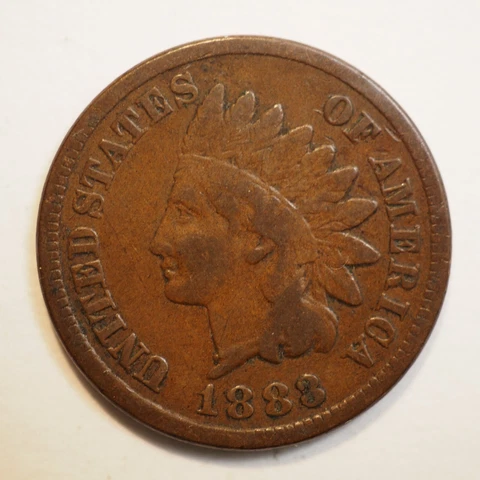 1883 INDIAN HEAD CENT **NICE COIN!** - FREE SHIPPING! A3035 Cover