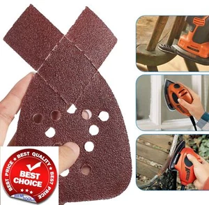 Mouse Sanding Sheets Pad Black + Decker Mouse Sander 140mm Various Grits & Pack - Picture 1 of 9