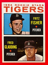 1964 Topps Detroit Tigers Rookie Stars #312 FRED GLADDING Baseball Card - EX-MT+