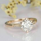 1.50 Ct Round Solitaire Lab Created Diamond Engagement Ring 14K Rose Gold Finish