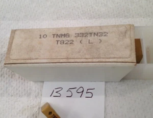 10 NEW TUNGALOY TNMG 332 TN32 CARBIDE INSERTS. GRADE: T822 (B595) - Picture 1 of 1