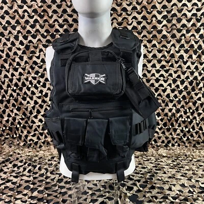 New Warrior Paintball Tactical Vest - Black
