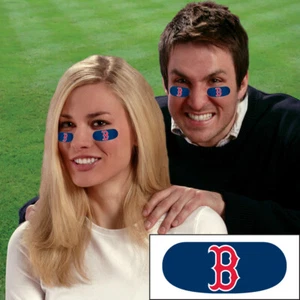 Boston Red Sox Eye Black Strips 6 Strips 3 Pair Face Decorations FAST SHIP - Picture 1 of 1