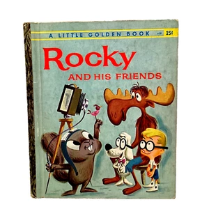 Antique 1960 ROCKY AND HIS FRIENDS "A" 1st Ed. Little Golden Book Ann Mcgovern - Picture 1 of 12