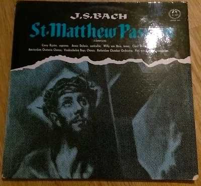 J.S. Bach - St. Matthew Passion (Complete) - 3LP Concert Hall GM-2037 (UK 1964) - Image 1 of 4