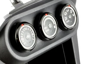 SSCO BLACK 08+ EVO X CLIMATE CONTROL COVERS LANCER MR EVOLUTION MITSUBISHI - Picture 1 of 2