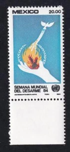 Mexico 1984 UN Disarmament Week, MNH sc#1367 - Picture 1 of 1