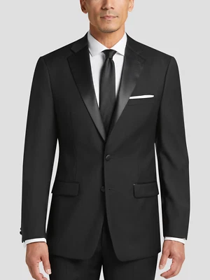 Calvin Klein Mens Tuxedo Jacket Blazer Slim-Fit Wool 46R E06922 - Image 1 of 4