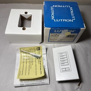 Lutron HWV-SV-5BI kabelgebundene Architekturtastatur - weiß - untere Jalousien anheben - Bild 1 von 5