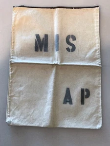 Vintage Canvas Bag Authentic Very Rare STAMPED/ORIGINAL ZIPPER/HEAVYWEIGHT - Picture 1 of 6
