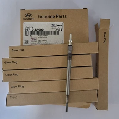 OEM Genuine Glow Plug QTY=6 367103A000 for HYUNDAI VERACRUZ KIA Borrego - Image 1 of 3