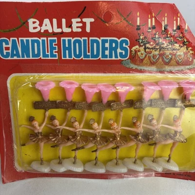 Conjunto de bailarinas de ballet de colección de los años 50 velas cupcake TOPPERS NOS Hong Kong Foto 1 de 4
