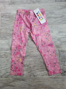 Leggings Dot Dot Smile Niña 2T Niño Pequeño Rosa Floral Cómodos Elastizados Nuevos con Etiquetas - Imagen 1 de 2