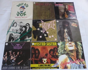 LOT: 9x Rock 12" Singles- Aerosmith/Bowie/Alice Cooper/Bon Jovi/Ugly Kid Joe etc - Picture 1 of 19