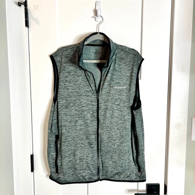 Vineyard Vines Performance Men's Heather Gray Lightweight Full Zip Vest Golf L - Image 1 of 3