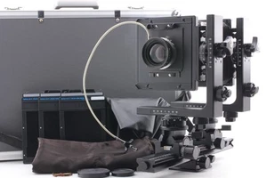 [N MINT in Trunk] Horseman LB 45 Film Camera w/ Schneider 180mm f/5.6 Lens JAPAN - Picture 1 of 22