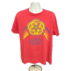 Y2K Epcot Center Shirt Herren Large Rot Kurzarm Walt Disney World - Bild 1 von 15