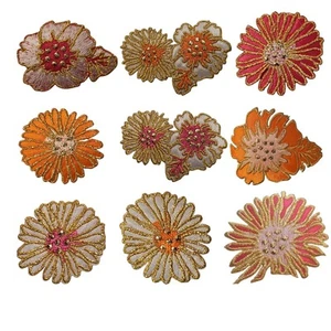 Flower Patch Embroidered Cut out Iron on Sew on Lot of 12 Multiple Options - Picture 1 of 28