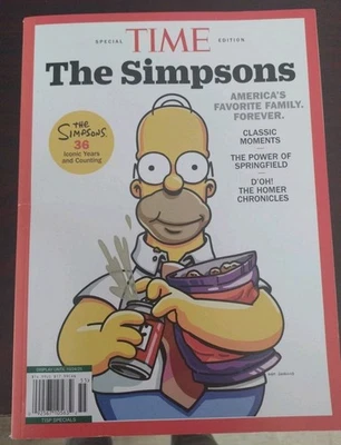 TIME MAGAZINE : THE SIMPSONS - HOMER ON COVER 2025 - Image 1 of 3