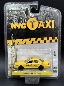 2015 Greenlight 2001 FORD CROWN VICTORIA NYC TAXI yellow very nice - Picture 1 of 4
