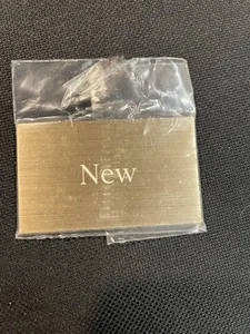 Patek Philippe Uhrenaufsteller Plakette Messing, "neu" Schild  - Bild 1 von 2