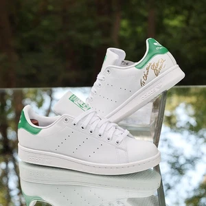 Adidas Stan Smith White Green Autographed Men’s Size 8.5 Custom Q47226 - Picture 1 of 15