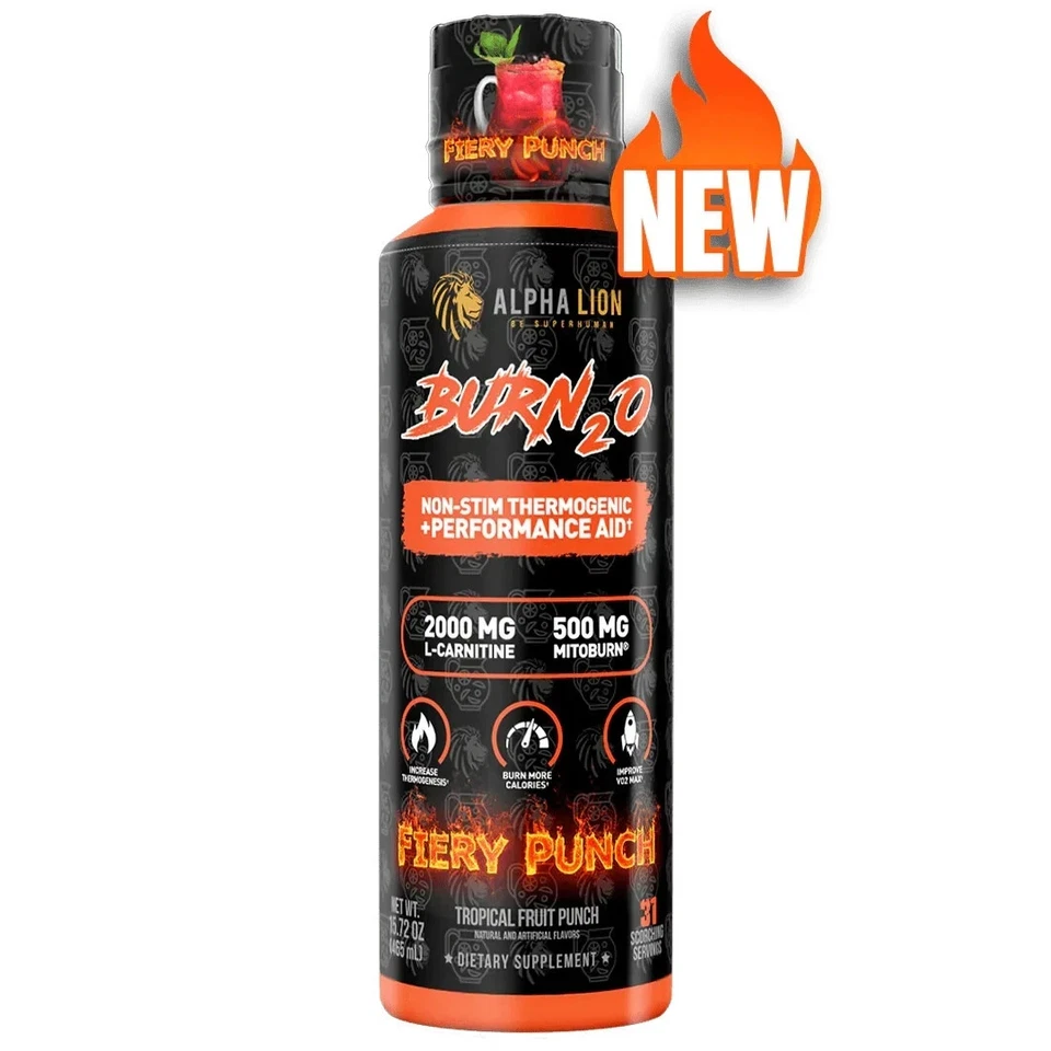 Alpha Lion BURN20 Burn 20 Stim-Free Liquid Thermogenic Fat Burner 3 Flavors 30sv - Image 1 of 4