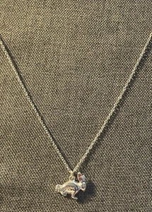 Avon Halskette rosa Häschen Strass Anhänger Tierschmuck - Bild 1 von 10