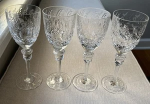 "Juego de 4 copas de vino/agua de cristal Rogaska Gallia 9...25"" como nuevo" - Imagen 1 de 7