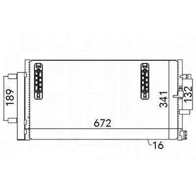 Condenser CG454G 8K0 260 401 N 8K0 260 403 T 4G0 260 403 B 701M23 350046 - Image 1 of 2